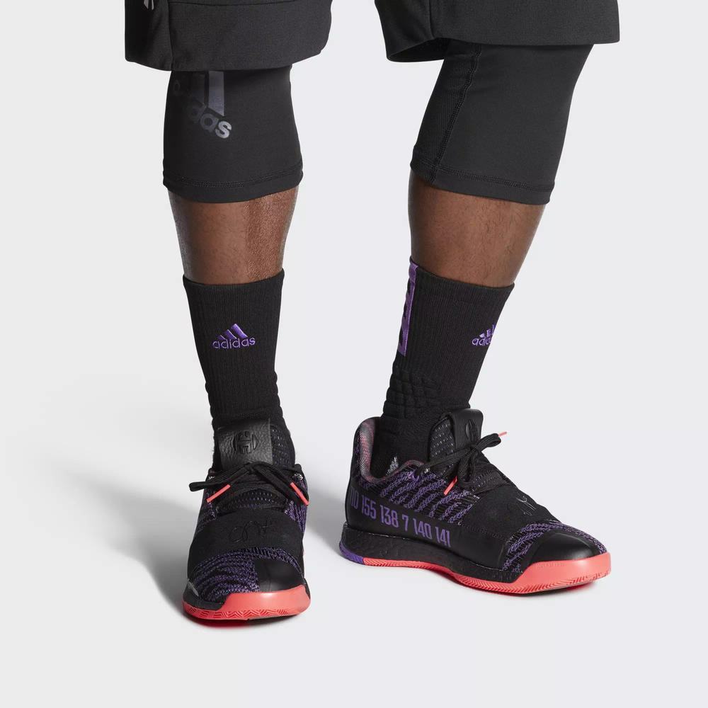 Adidas Harden Vol. 3 Tenis De Basketball Morados Para Mujer (MX-98745)